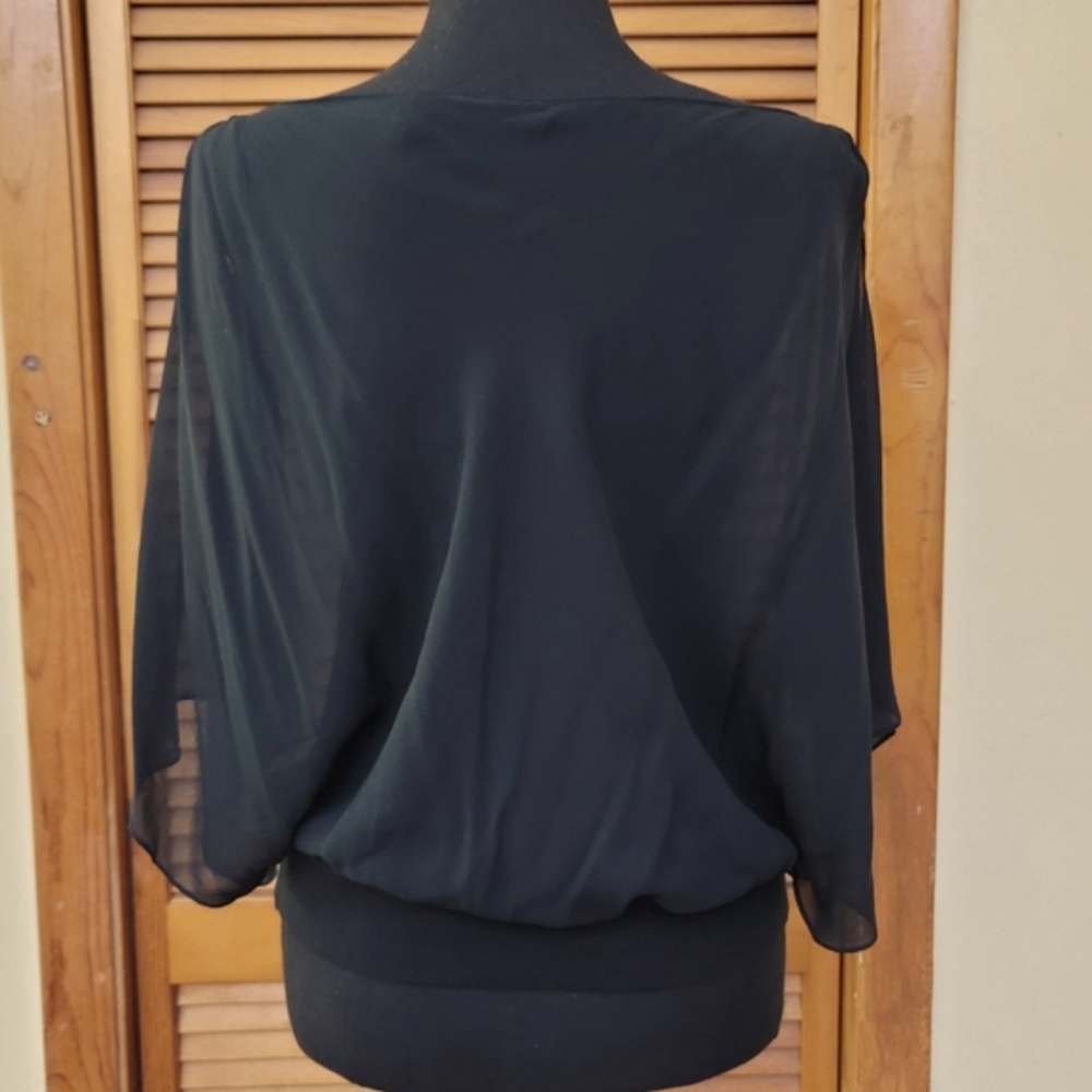 NWT Express Open Sleeve Silk Blouse Size XS - Picture 10 of 12